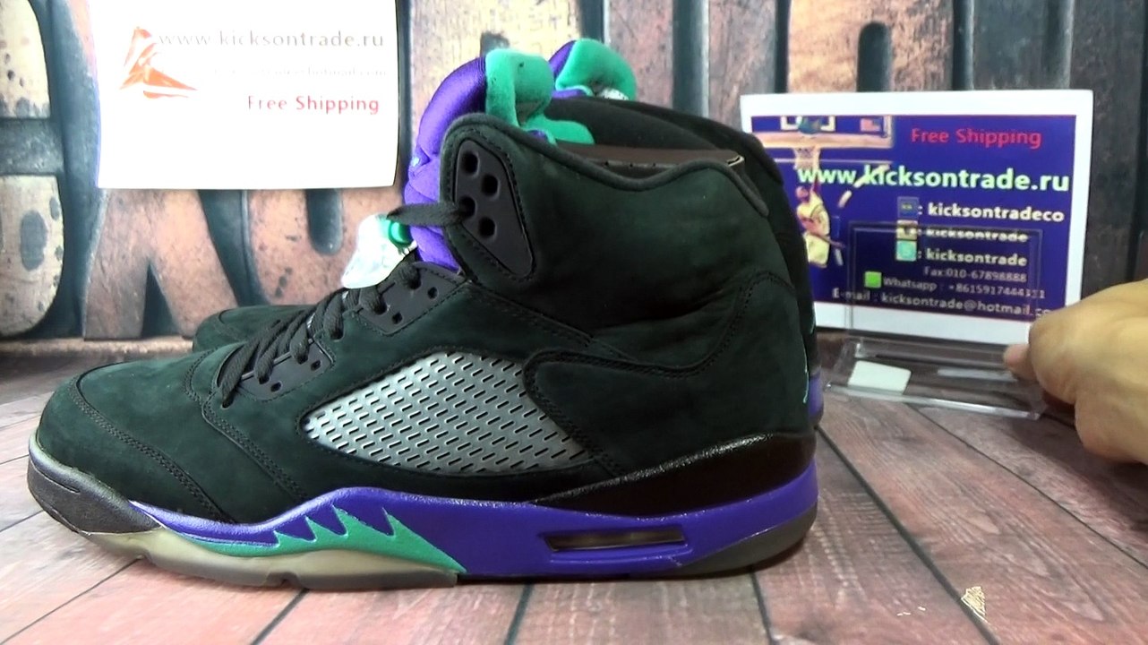 Authentic Air Jordan 5 Black Grape Review from www.kicksontrade.ru