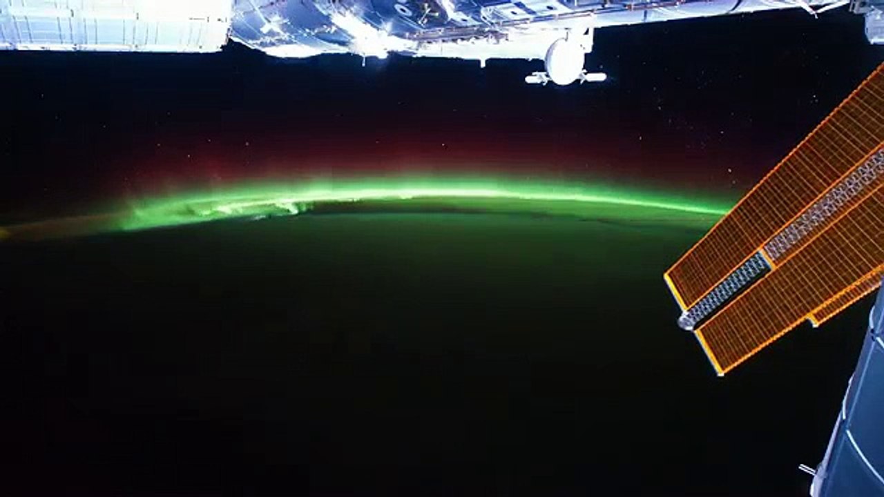 Les aurores boréales prises en photo par la station spatiale internationale (ISS)