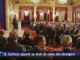 Sarkozy relance la controverse sur le droit de vote des étrangers hors UE