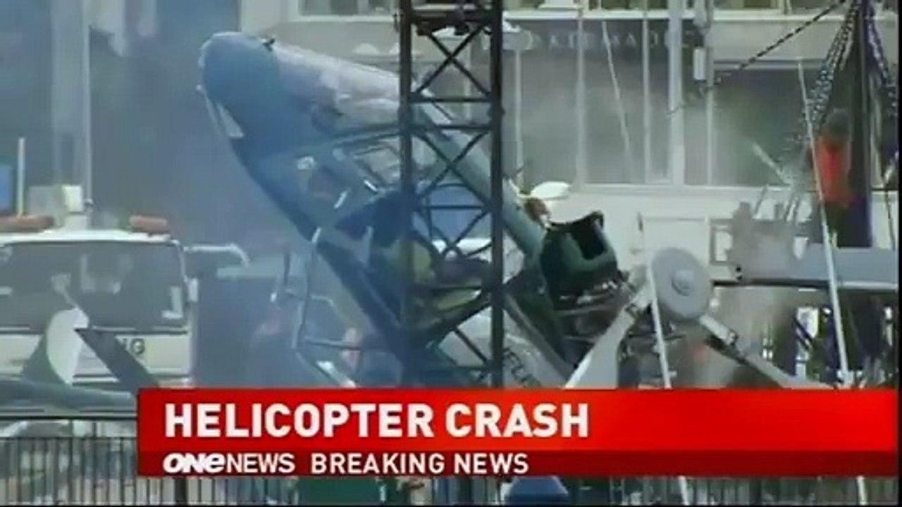 Un accident d'hélicoptère impressionnant