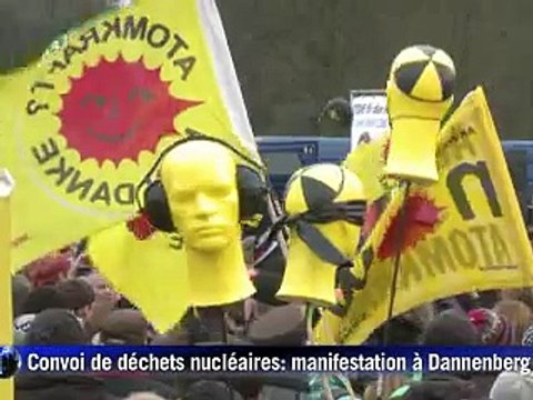 Train de déchets nucléaires en Allemagne: la police libère la voie