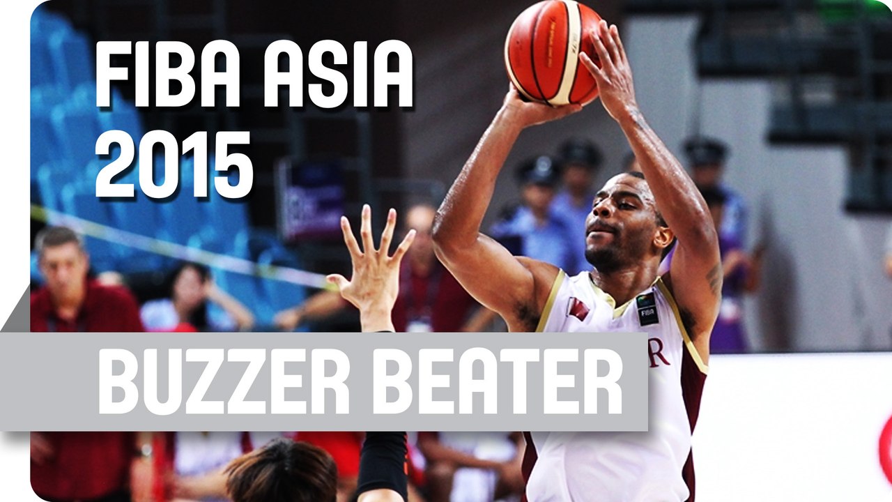 Johnson Beats the Half-Time Buzzer - 2015 FIBA Asia Championship