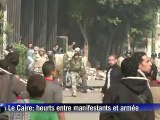Heurts entre manifestants et armée au Caire, deux morts et plus de 170 blessés