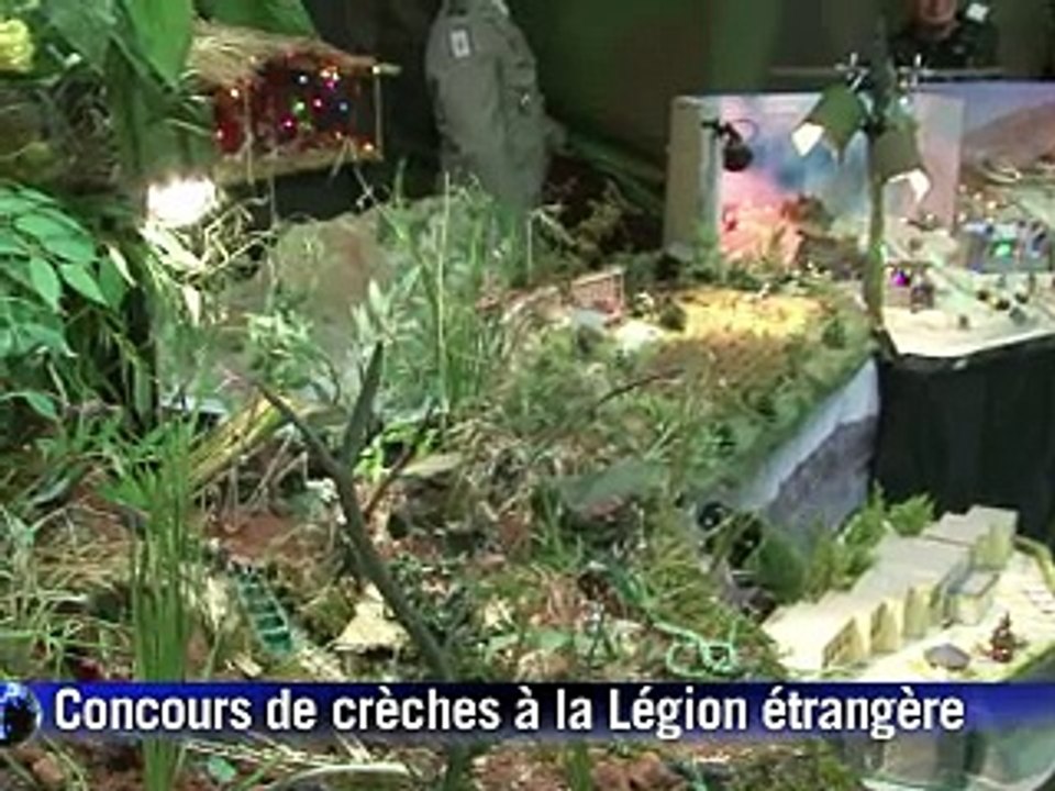 Pour Noël, l'étonnant concours de crèches des képis blancs d'Aubagne