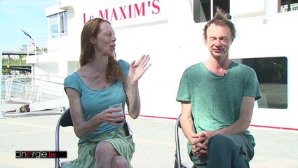 Sur le tournage de "Paris pieds nus" de Abel et Gordon