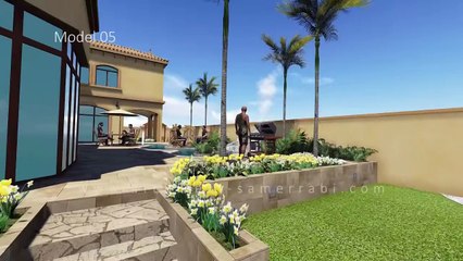 Amazing Tuscan House in Abu Dhabi - walk around تصاميم فلل - فيلا - YouTube