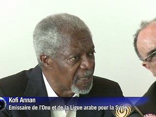 Syrie: Kofi Annan espère une amélioration de la situation à partir de jeudi matin