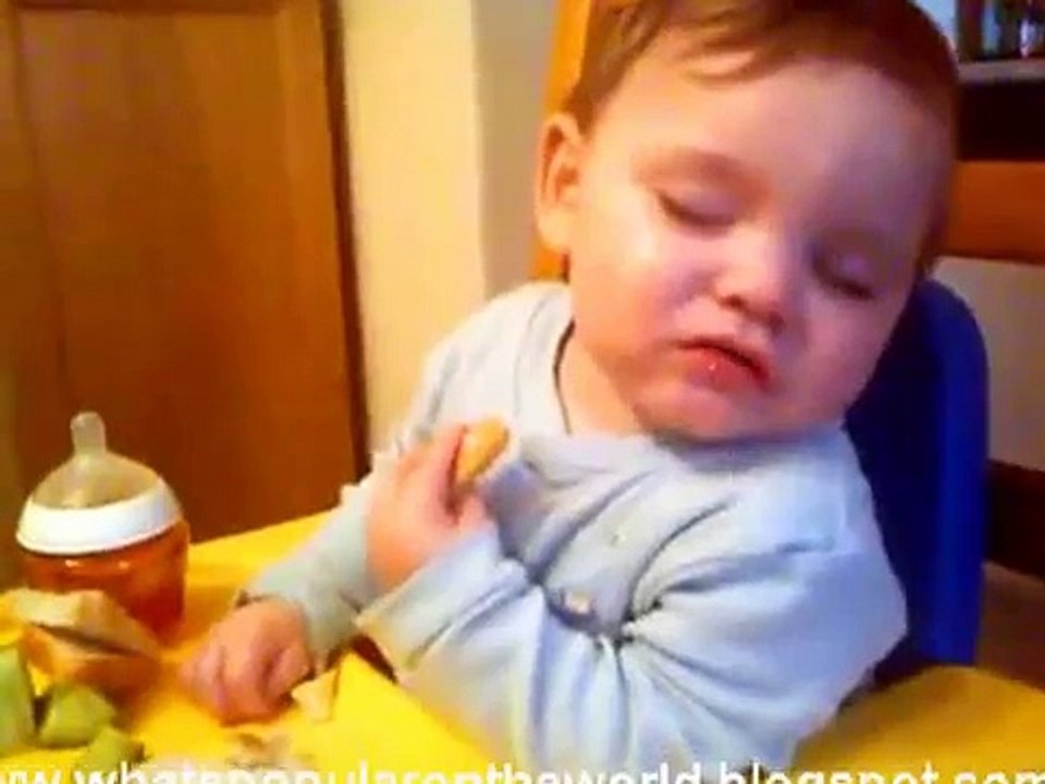 The funniest baby sleeping and eating  must watch Its very funny