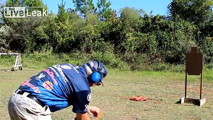 Watch Jerry Miculek Fire 6 Rounds From a Barrett .50 Cal in Under 1 Second â With 6 HITS!