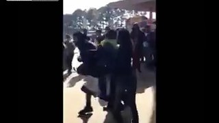 Police breaking black guys arm who was resisting.