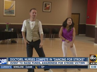 Doctor, nurses compete in "Dancing for Stroke"