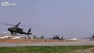 24 Apache Helicopters Mass Landing.(South Korea)