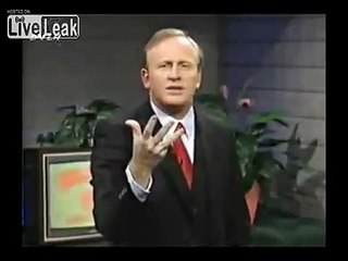 Televangelist does an impression of a young burn victim