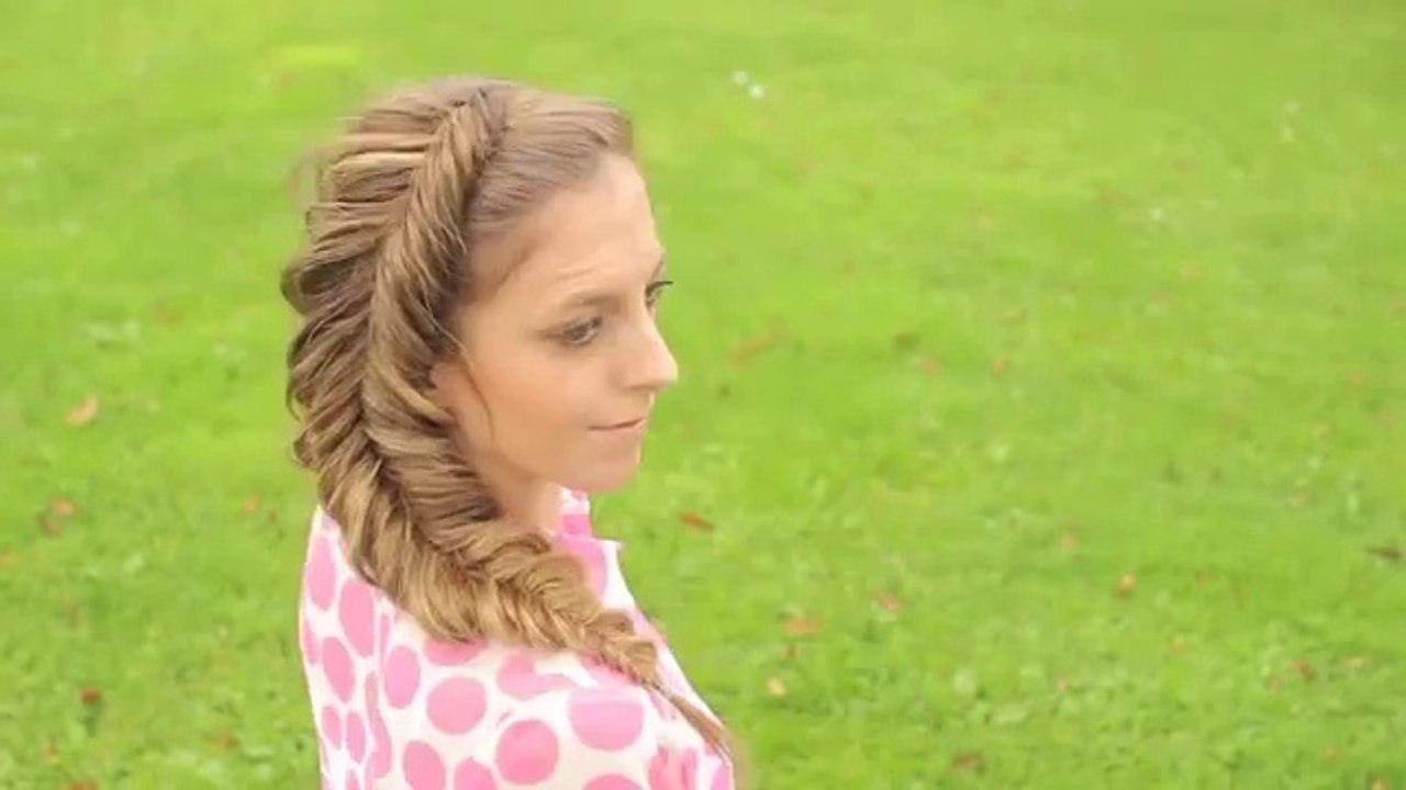 Dutch fishtail Braid Hair tutorial  Side Fishtail Braid