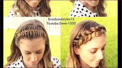 How to  4 DIY Braided Headband Tutorial for short medium long hair