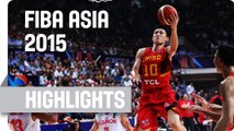 Lebanon v China - Group F - Game Highlights - 2015 FIBA Asia Championship