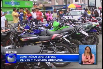 Control de armas y vehículos en Milagro y El Triunfo