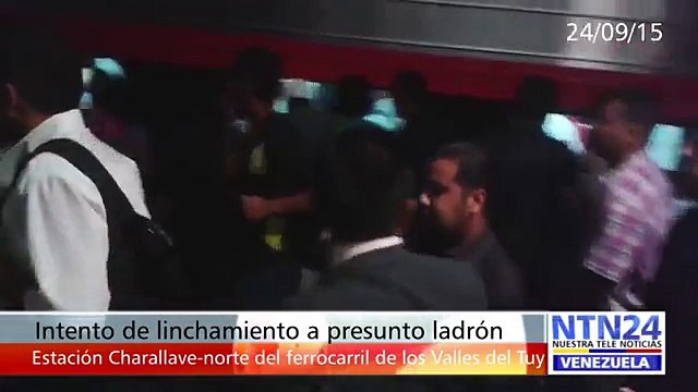 Así intentaron linchar a presunto ladrón en el ferrocarril de Los Valles del Tuy