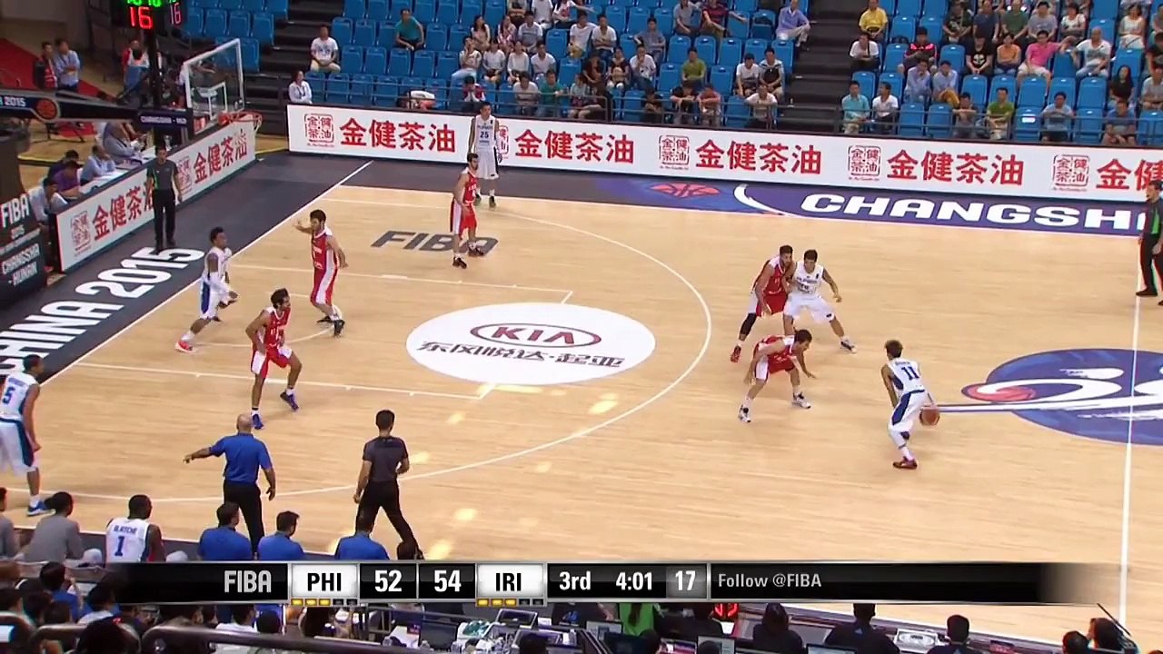 Terrence Romeo's Step-Back Three Gilas Pilipinas 3.0 vs Iran Round 2 - 2015 FIBA Asia Championship September 28,2015