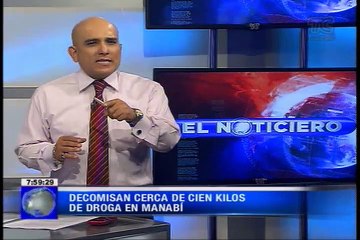 Decomisan cerca de cien kilos de droga en Manabí