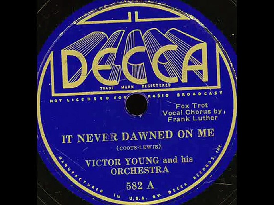 It Never Dawned on Me-Victor Young Orchestra
