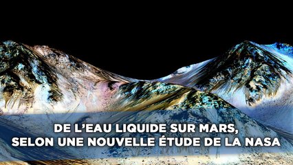 De l'eau liquide sur Mars selon une nouvelle étude de la Nasa