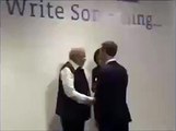 See What Indian PM Narendra Modi Did when Mark Zuckerberg came in Front of Camera