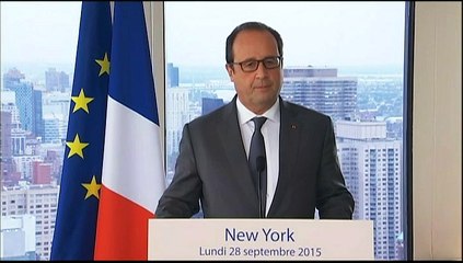 Syrie : Hollande réaffirme son souhait d'une transition politique sans Assad