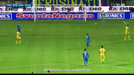 Riccardo Saponara Red Card and Arguing with the Referee | Frosinone v. Empoli 28.09.2015 HD