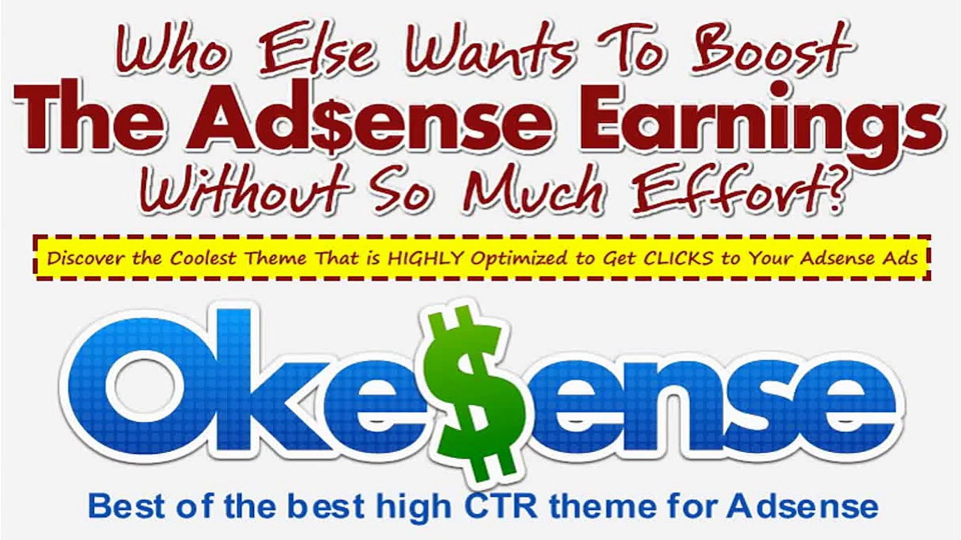 ⁣[JVZOO POTD March 19] OkeSense WP Theme - Boost Your Adsense Earnings With This Cool HIGH CTR Theme!