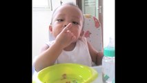 Funny Baby Video Sleep when eating | new latest funny clip of baby 2015
