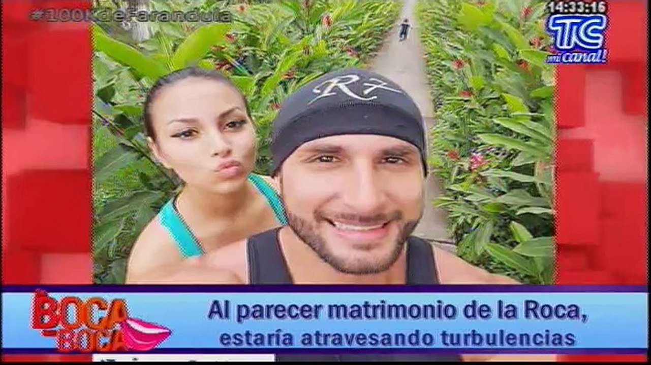 Al parecer matrimonio de la Roca, estaría atravesando turbulencias