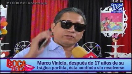 Marco Vinicio, después de 17 años de su trágica partida, ésta continúan sin resolverse