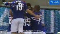 90' German Denis Fantastic GOAL - Atalanta 2-0 Sampdoria