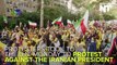 Demonstrators Gather Outside U.N. To  Protest Iranian President