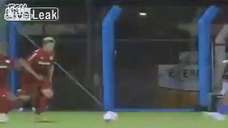 Brutal flying kick to the chest in Brazilian football match