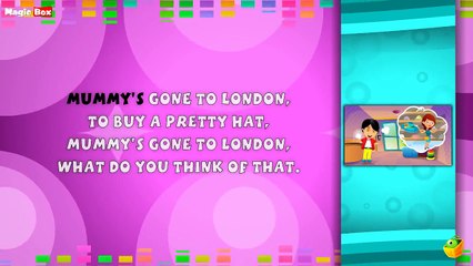 Mummy's Gone - Karaoke Version With Lyrics - Cartoon/Animated English Nursery Rhymes For Kids