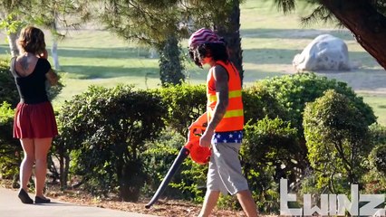 Blowing Up Girls Skirt Prank!!