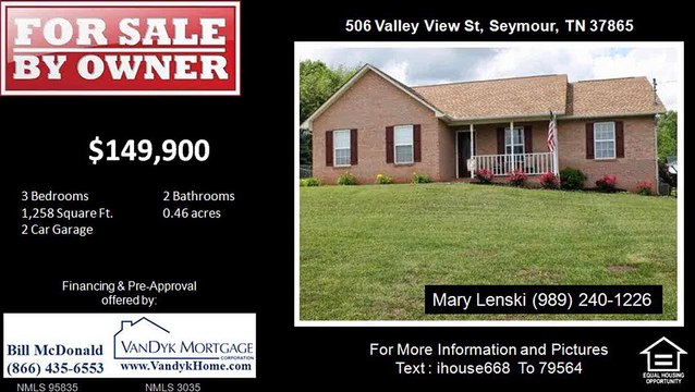 3 bedroom home for sale in Cherokee Hills Subdivision Seymour TN 37865