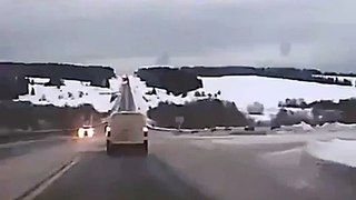 close shave/near death experience on the wintery russian road