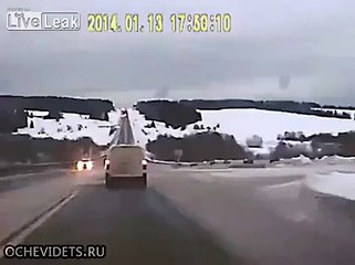 close shave/near death experience on the wintery russian road