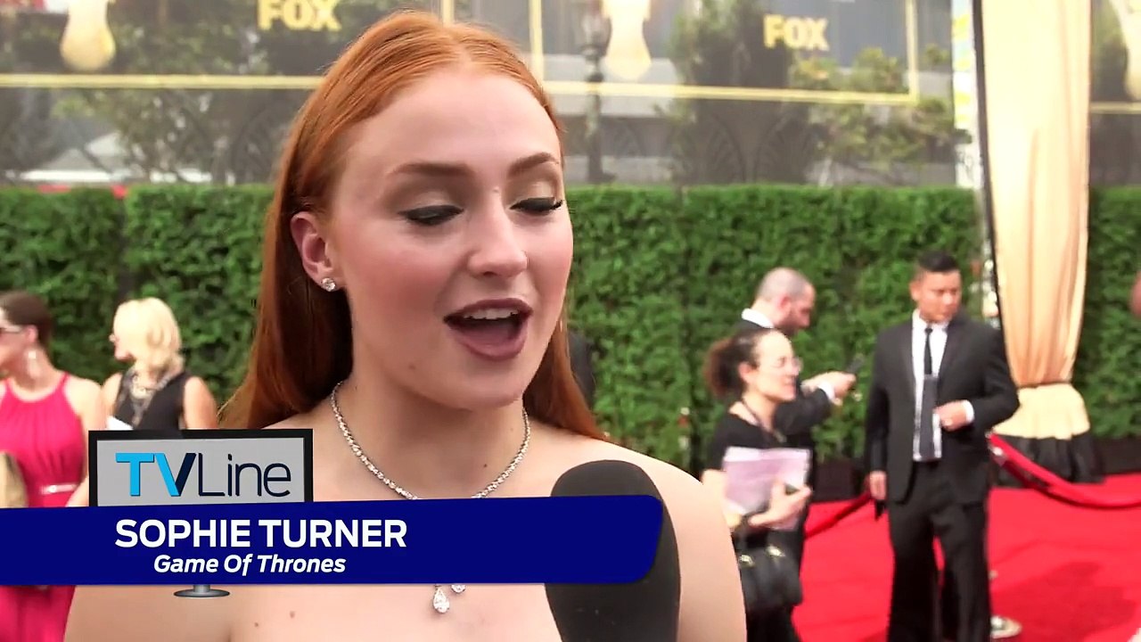 Sophie Turner Game Of Thrones Interview at Emmys 2015 TVLine