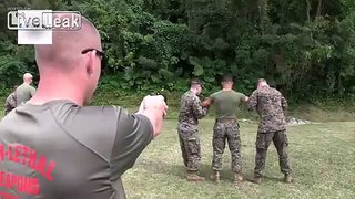 U.S. Marines 31st MEU - Taser and OC Spray Training