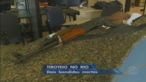 Tiroteio termina com dois bandidos mortos e um PM ferido no Rio de Janeiro
