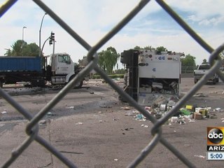 Rollover crash leads to arrest caught on camera