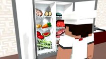 Minecraft animation: Cooking show. Steve vs Zombie ( mine imator)