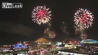 Fireworks Light up the Sky over Sochi