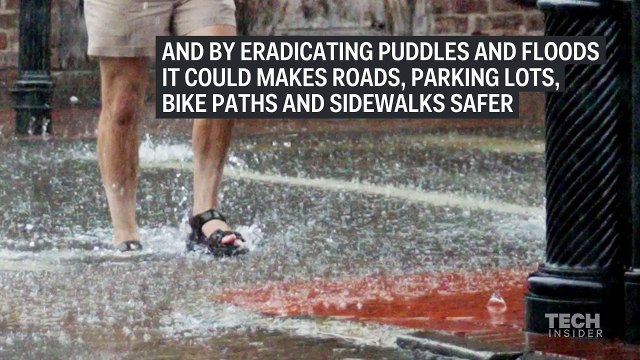 This new thirsty concrete absorbs 880 gallons of water a minute