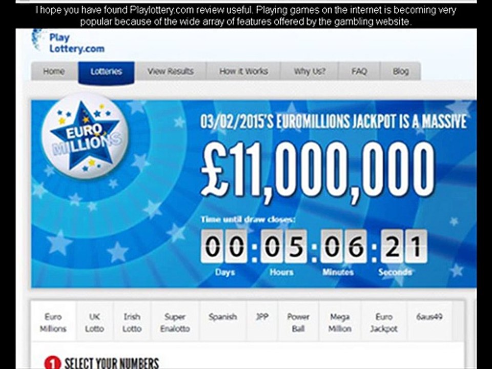 Play lottery review