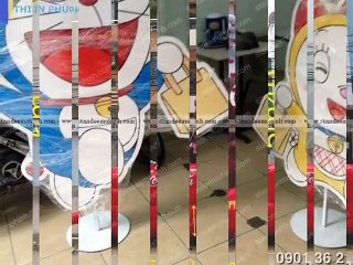 nhận sản xuất và phân phối standee khung sắt quảng cáo, standee mô hình 3d tại hcm